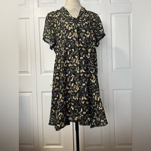 Butterfly printed dress